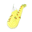 This carefully crafted floral saxophone rests against a clean white background, its iconic form rendered entirely in fresh blooms. The main body of the instrument is composed of countless yellow chrysanthemums, each floret nestled closely together to create a plush, almost quilted surface that mirrors the smooth curves of a brass sax gleaming under soft light. The instrument's neck bends elegantly upward, while the bell at the base opens with a gentle flare, capturing the familiar outline that would be instantly recognised by anyone who has loved live music in Oxford, from small jazz nights near Cowley to performances along the High Street. Along the length of the saxophone, a line of delicate orange-red spray roses traces where the keys would sit, their rich, warm tones providing a striking contrast against the yellow background. Small tufts of bright green foliage tuck in among these roses, suggesting the intricate mechanics and decorative details of a real instrument, while bringing a sense of freshness and life. Subtle strands of light green wire can be seen supporting the design's curves, a quiet testament to the florist's technical skill and planning. A soft, blurred shadow beneath the tribute gives it depth and hints that it is displayed on a stand, perhaps beside a coffin or memory table. Created by an experienced local Oxford florist, this piece feels at once joyful and contemplative, an imaginative funeral tribute that honours a musician, music teacher, or jazz enthusiast with colour, texture, and the unspoken echo of cherished songs.